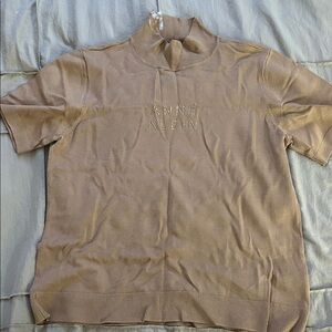 Anne Klein Light Brown Turtleneck Sweater